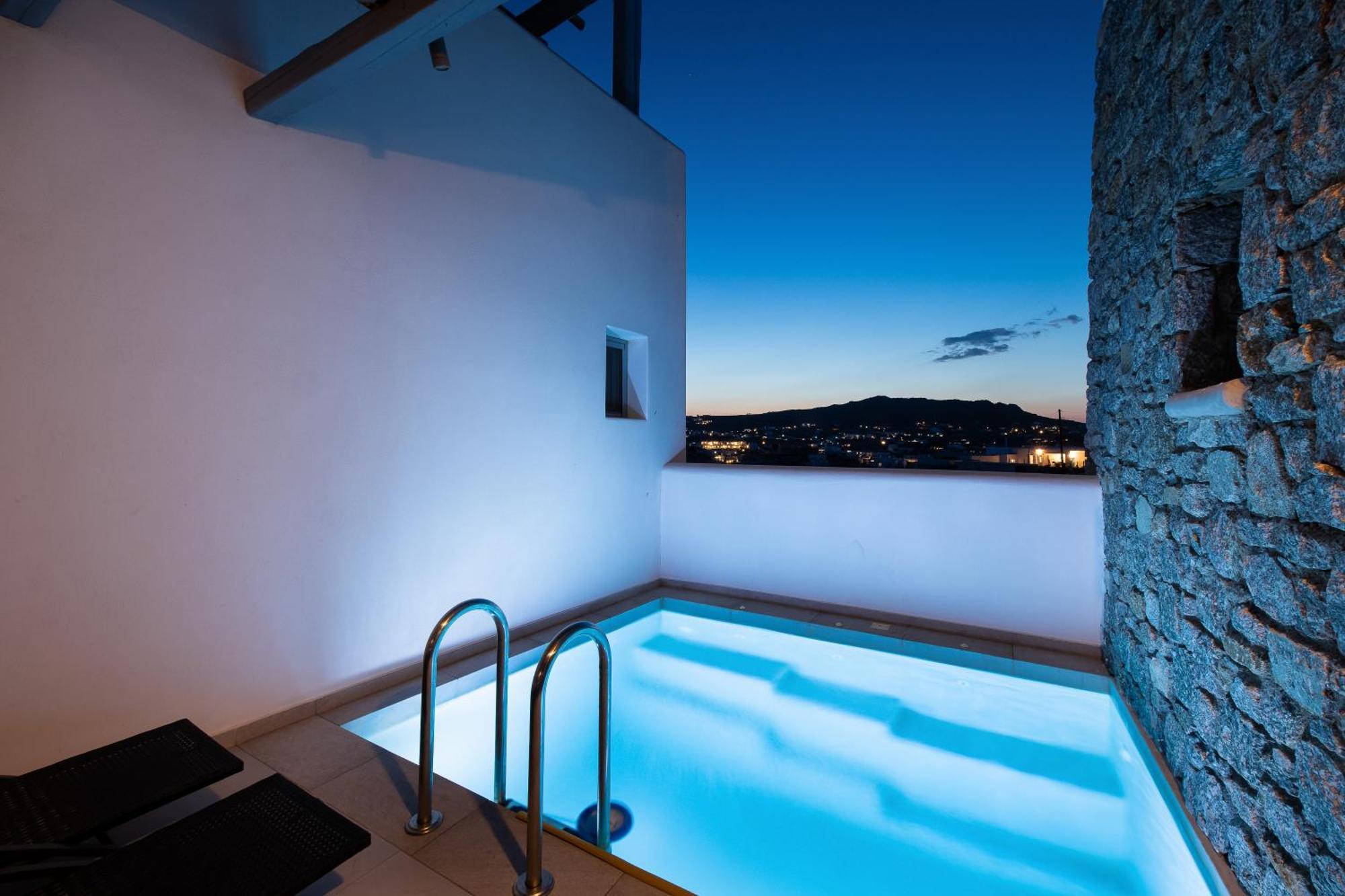 Hosting Moments Private Pool Holiday Home Ano Mera Ngoại thất bức ảnh